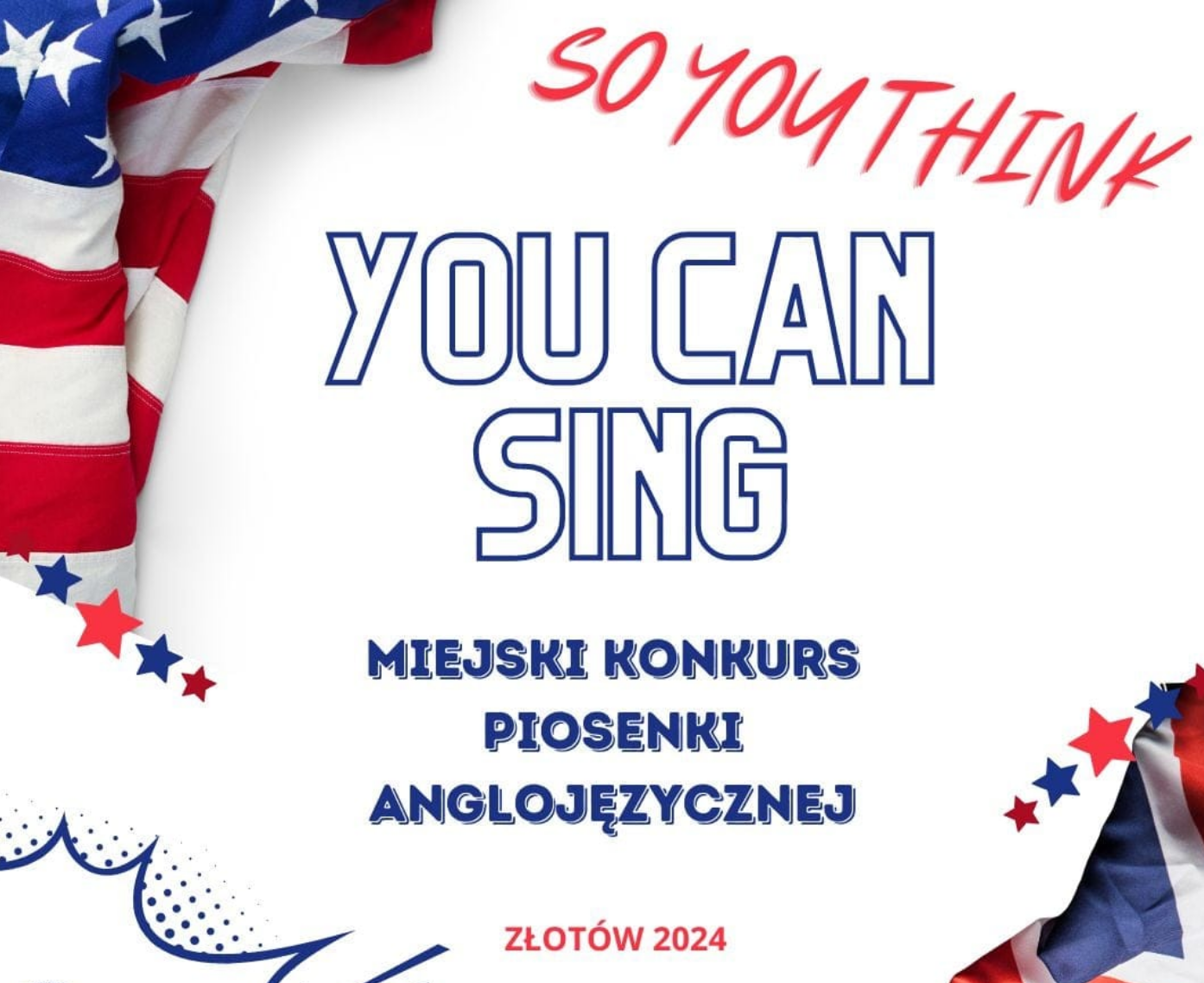 Plakat konkursu so you think you can sing